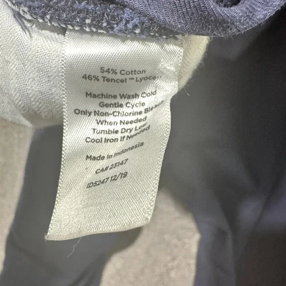 Talbots Cropped Comfort Pants Women 18WP‎ Blue Pull On Drawstring - Picture 12 of 12